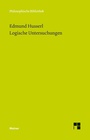 Cover: Logische Untersuchungen - Meiner