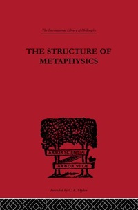 Enlarge image Cover: The Structure of Metaphysics - Routledge
