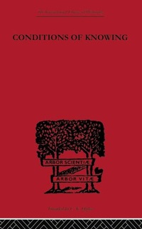 Enlarge image Cover: Conditions of Knowing - Routledge