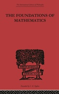 Cover: Foundations of Mathematics and other Logical Essays - Routledge