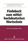 Cover: Findebuch zum mittelhochdeutschen Wortschatz - Hirzel