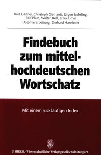 Abbildung von: Findebuch zum mittelhochdeutschen Wortschatz - Hirzel