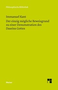 Cover: Der einzig m&ouml;gliche Beweisgrund zu einer Demonstration des Daseins Gottes - Meiner