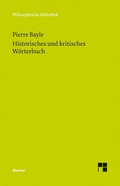 Cover: Historisches und kritisches W&ouml;rterbuch - Meiner
