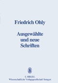 Cover: Ausgew&auml;hlte und neue Schriften zur Literaturgeschichte und zur Bedeutungsforschung - Hirzel