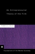 Cover: An Entrepreneurial Theory of the Firm - Routledge