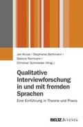 Cover: Qualitative Interviewforschung in und mit fremden Sprachen - Beltz Juventa
