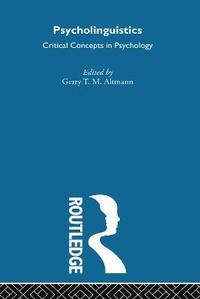 Enlarge image Cover: Psycholinguistics - Routledge