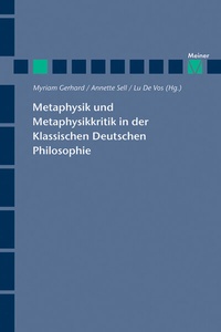 Abbildung von: Metaphysik und Metaphysikkritik in der Klassischen Deutschen Philosophie - Meiner