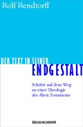 Cover: Der Text in seiner Endgestalt - Vandenhoeck & Ruprecht