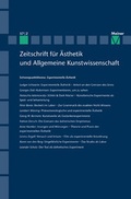 Cover: Experimentelle &Auml;sthetik - Meiner