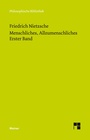 Bild: Menschliches, Allzumenschliches. Erster Band - Meiner
