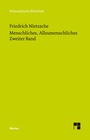 Bild: Menschliches, Allzumenschliches. Zweiter Band - Meiner