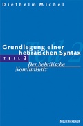Cover: Grundlegung einer hebr&auml;ischen Syntax, Teil 2 - Vandenhoeck & Ruprecht