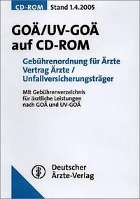 Abbildung von: GOÄ/UV-GOÄ auf CD-ROM - Deutscher Ärzteverlag