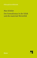 Cover: Der Formalismus in der Ethik und die materiale Wertethik - Meiner