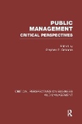 Cover: Public Management - Routledge