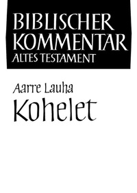 Enlarge image Cover: Kohelet - Vandenhoeck & Ruprecht
