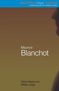 Cover: Maurice Blanchot - Routledge