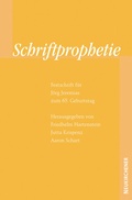 Cover: Schriftprophetie - Vandenhoeck & Ruprecht