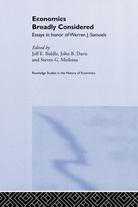 Enlarge image Cover: Economics Broadly Considered - Routledge