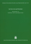Cover: Das Wort in Text und W&ouml;rterbuch - Hirzel