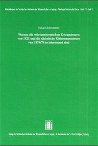 Abbildung von: Warum die württembergischen Ertragssteuern von 1821 und die sächsische Einkommensteuer von 1874/78 so interessant sind - Hirzel