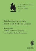 Cover: Briefwechsel zwischen Jacob und Wilhelm Grimm - Hirzel