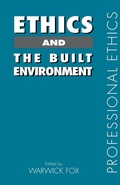Cover: Ethics and the Built Environment - Routledge