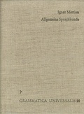 Cover: Allgemeine Sprachkunde - frommann-holzboog