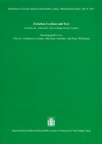 Abbildung von: Zwischen Lexikon und Text - Hirzel