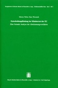 Cover: Entscheidungsfindung im Ministerrat der EU - Hirzel