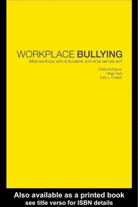 Abbildung von: Workplace Bullying - CRC Press