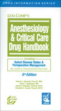 Abbildung von: Anesthesiology & Critical Care Drug Handbook - Deutscher Apotheker Verlag