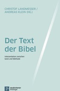 Abbildung von: Der Text der Bibel - Vandenhoeck & Ruprecht