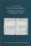 Cover: Recht in der Stadt Hannover - Hahnsche Buchh.