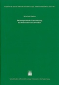 Cover: Fachunspezifische Unterst&uuml;tzung des konstruktiven Entwerfens - Hirzel