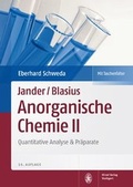 Cover: Jander/Blasius, Anorganische Chemie II - Hirzel