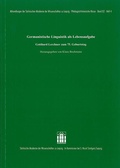 Cover: Germanistische Linguistik als Lebensaufgabe - Hirzel