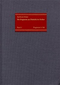 Cover: Die Fragmente zur Dialektik der Stoiker / Band 1: Die Fragmente Nr. 1-368 - frommann-holzboog