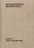 Cover: Melanchthons Briefwechsel / Band T 1: Texte 1-254 (1514-1522) - frommann-holzboog