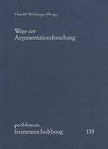 Cover: Wege der Argumentationsforschung - frommann-holzboog