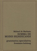 Cover: Summa de modis significandi - frommann-holzboog