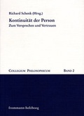 Cover: Kontinuit&auml;t der Person - frommann-holzboog