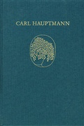 Cover: Carl Hauptmann: S&auml;mtliche Werke / Supplement - frommann-holzboog