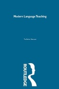 Cover: Modern Language Teaching - Routledge
