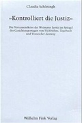 Cover: "Kontrolliert die Justiz" - Brill Deutschland