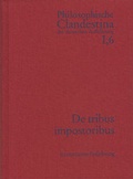 Cover: Philosophische Clandestina der deutschen Aufkl&auml;rung / Abteilung I: Texte und Dokumente. Band 6: Anonymus [Johann Joachim M&uuml;ller (1661-1733)] - frommann-holzboog