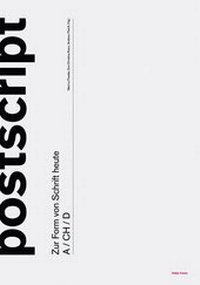 Enlarge image Cover: postscript - Hatje Cantz Verlag