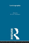 Cover: Lexicography - Routledge